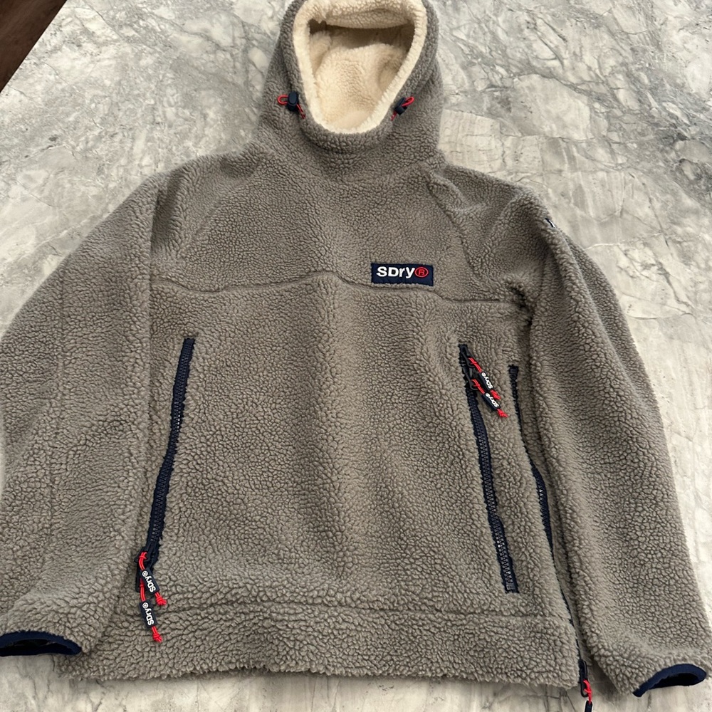 Superdry Celsius Sherpa Hoodie size small